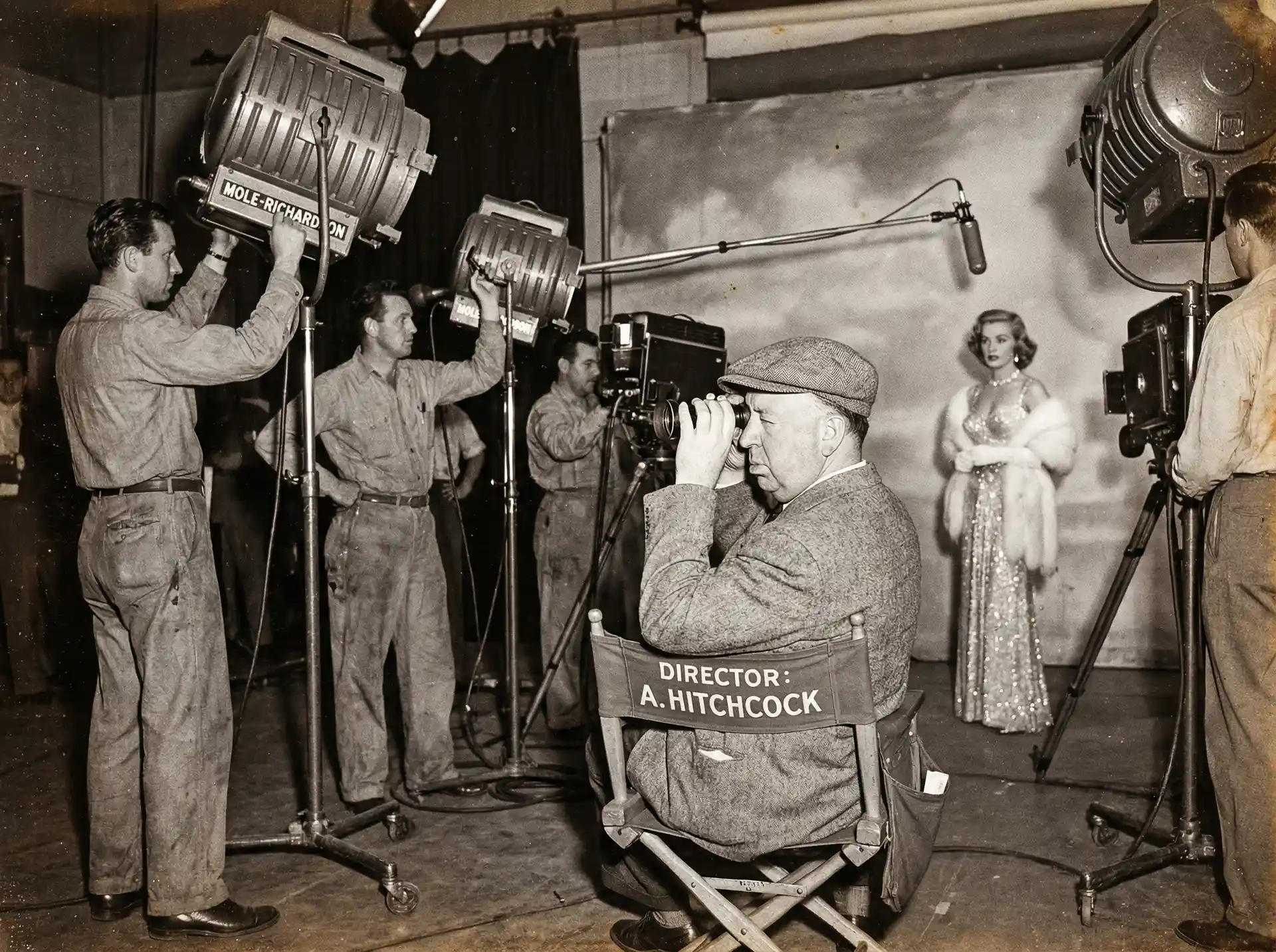 经典电影片场幕后工作照